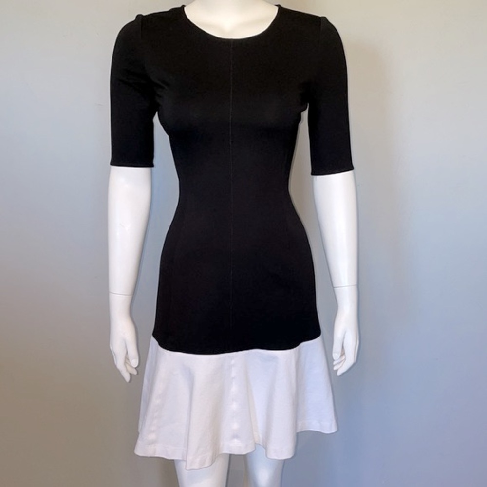 Banana Republic Colorblock Fit & Flair Stretch Dress EUC - Picture 2 of 13